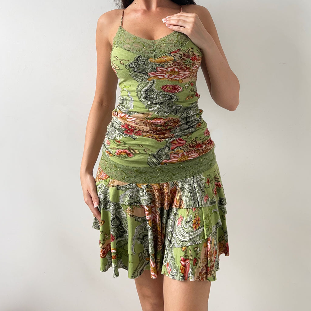 Y2K Paisley Dress (S)