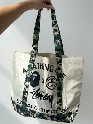 Stussy x Bape Tote Bag