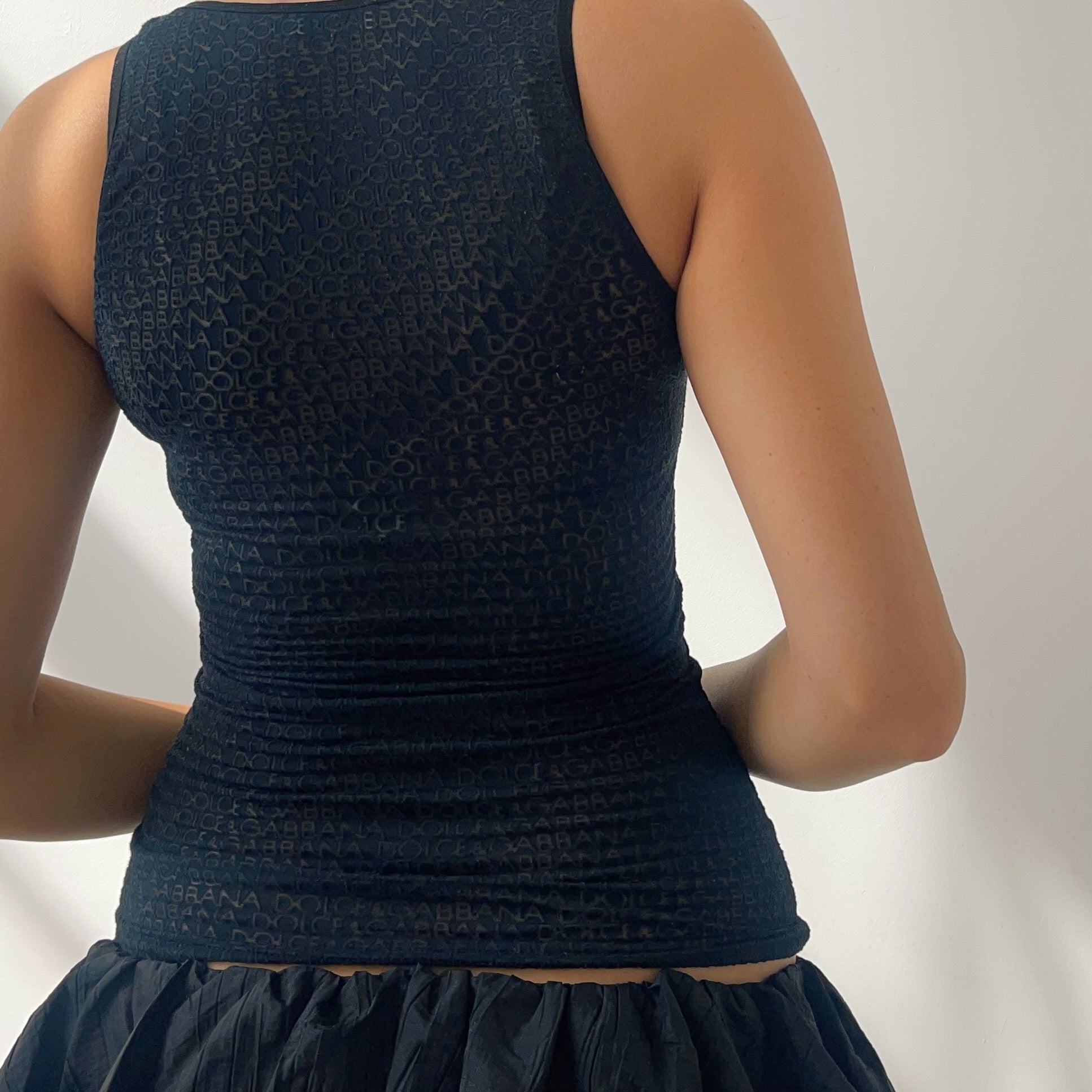 D&G Monogram Mesh Tank (S)