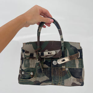 Distressed Camo Bag
