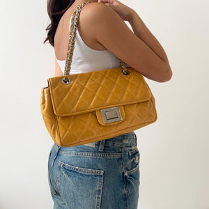 Real Leather Flap Bag