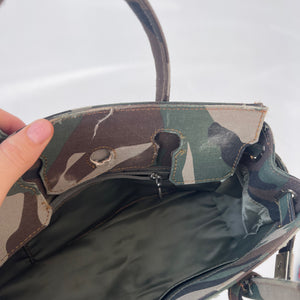 Distressed Camo Bag