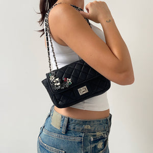 Real Leather Flap Bag