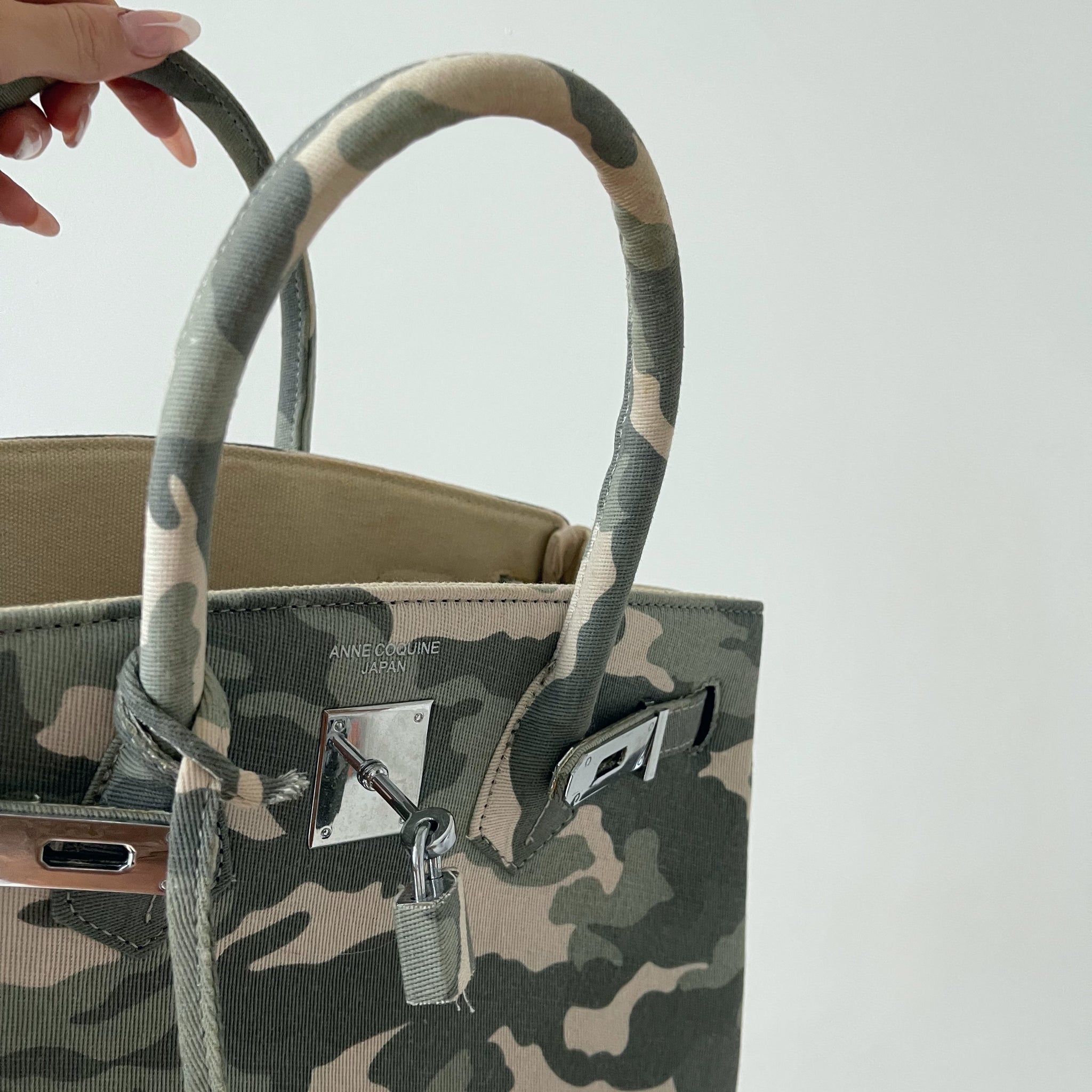 Studded Camo Bag