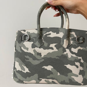 Studded Camo Bag