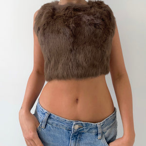 Real Fur Top (S)