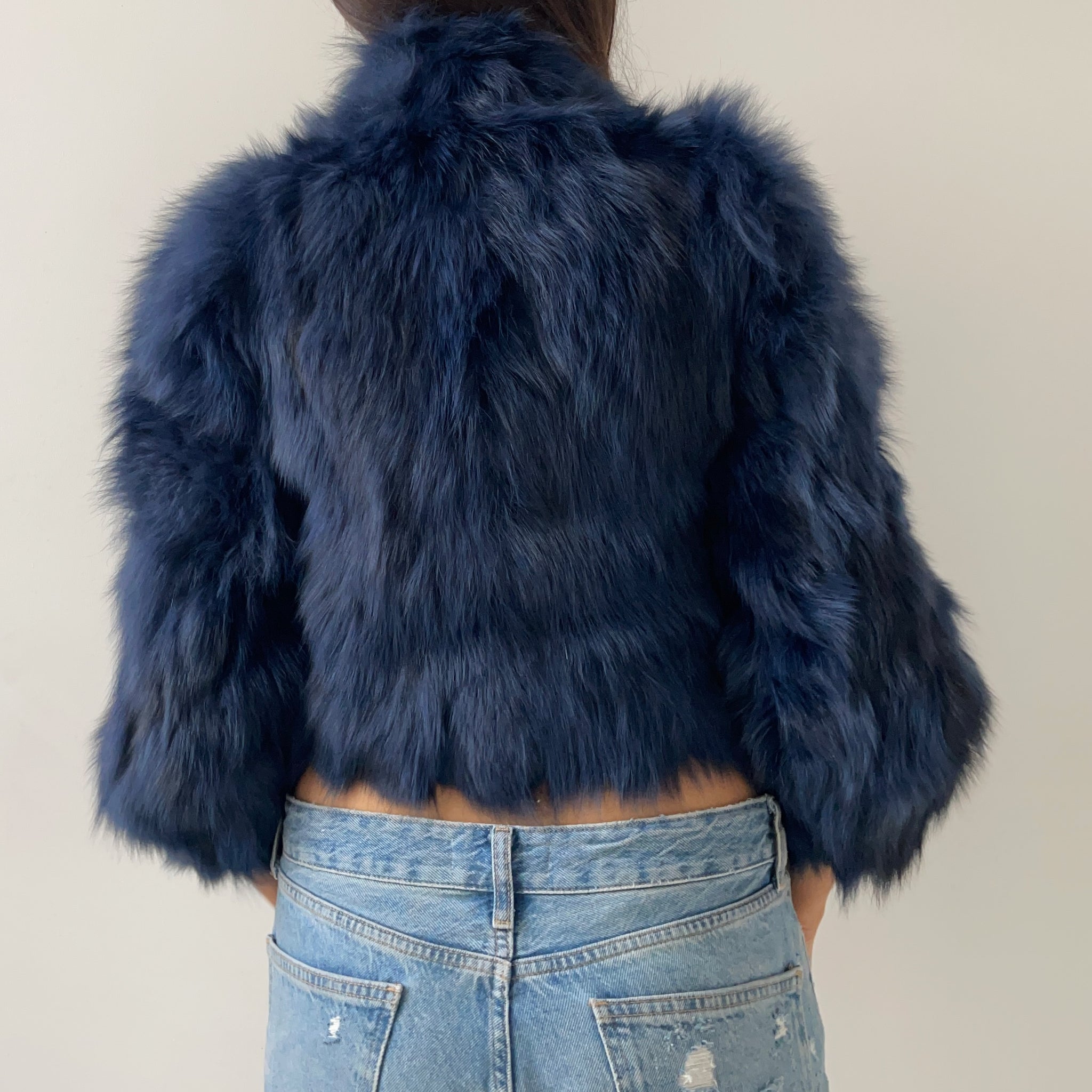 Vintage Real Fur Cropped Jacket