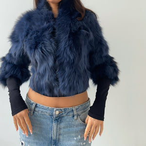 Vintage Real Fur Cropped Jacket