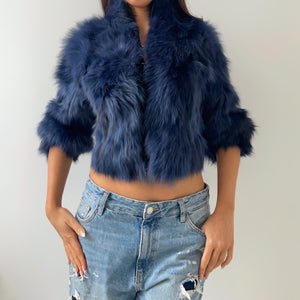 Vintage Real Fur Cropped Jacket