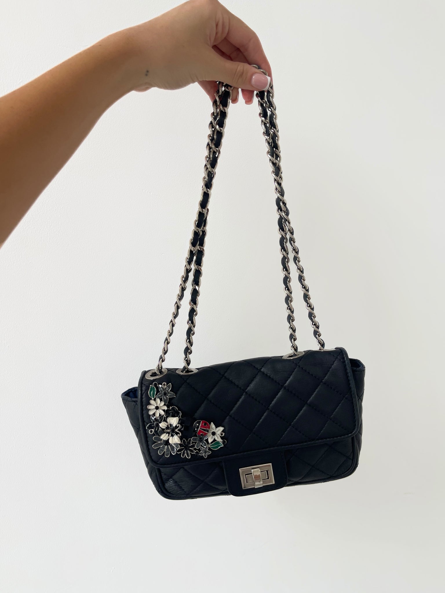 Real Leather Flap Bag