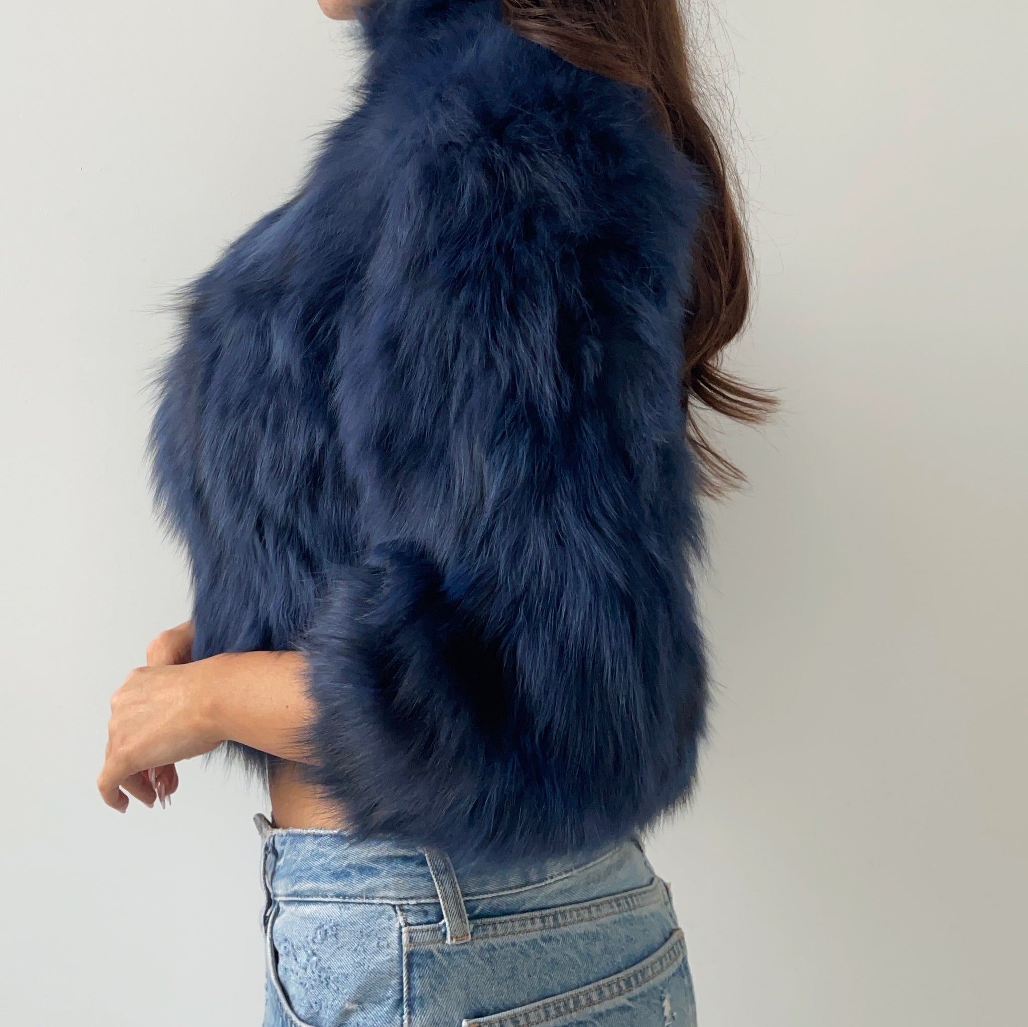 Vintage Real Fur Cropped Jacket