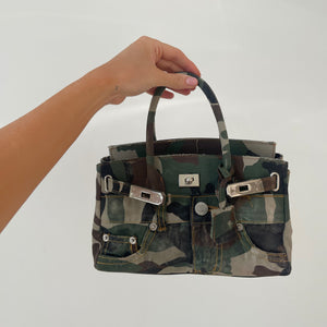 Distressed Camo Bag