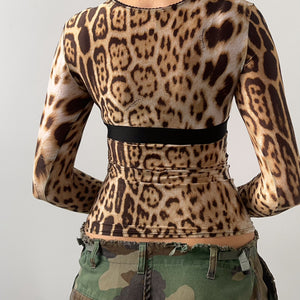 Roberto Cavalli Leopard Long Sleeved Top (40)