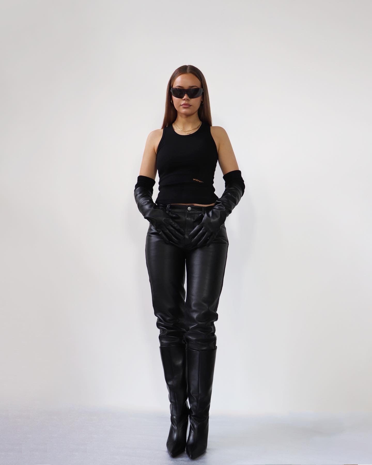 Real Leather vintage trousers (30)