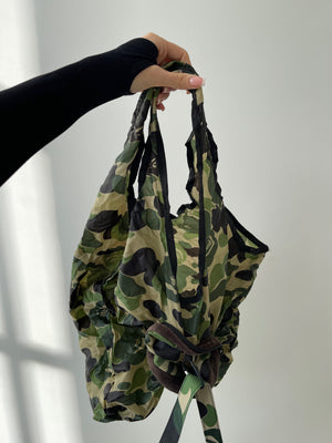Bape 2 in 1 Tote Bag and Foldable Tote Keyring