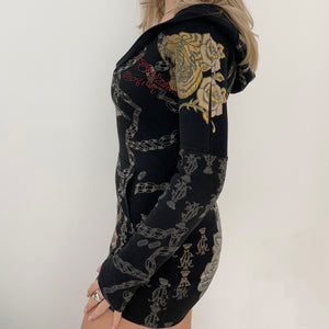 Christian audigier Knitted Hoodie Dress (M)