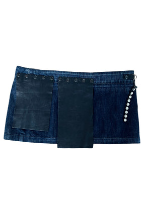 Y2K denim skirt