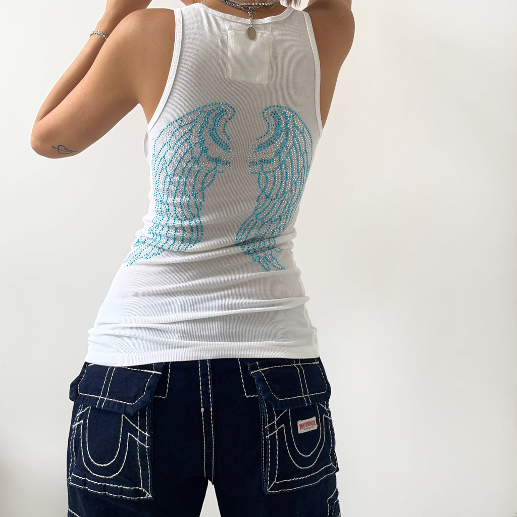 Y2K Wings Diamante Tank (L)